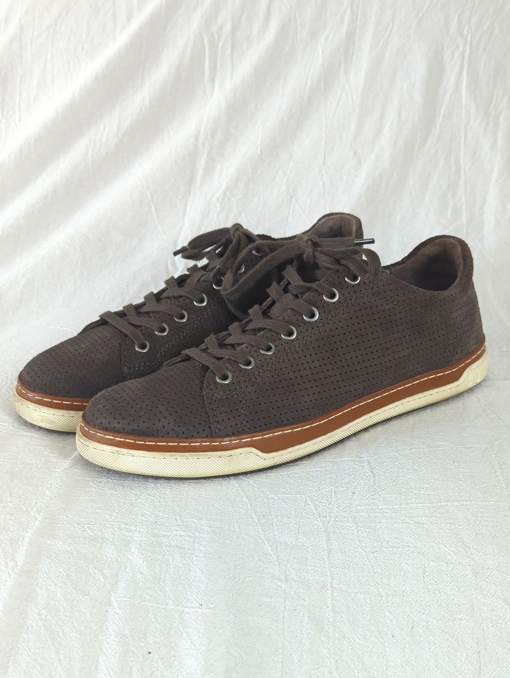 Allen Edmonds Porter City Suede Sneakers Brown 9D 3407